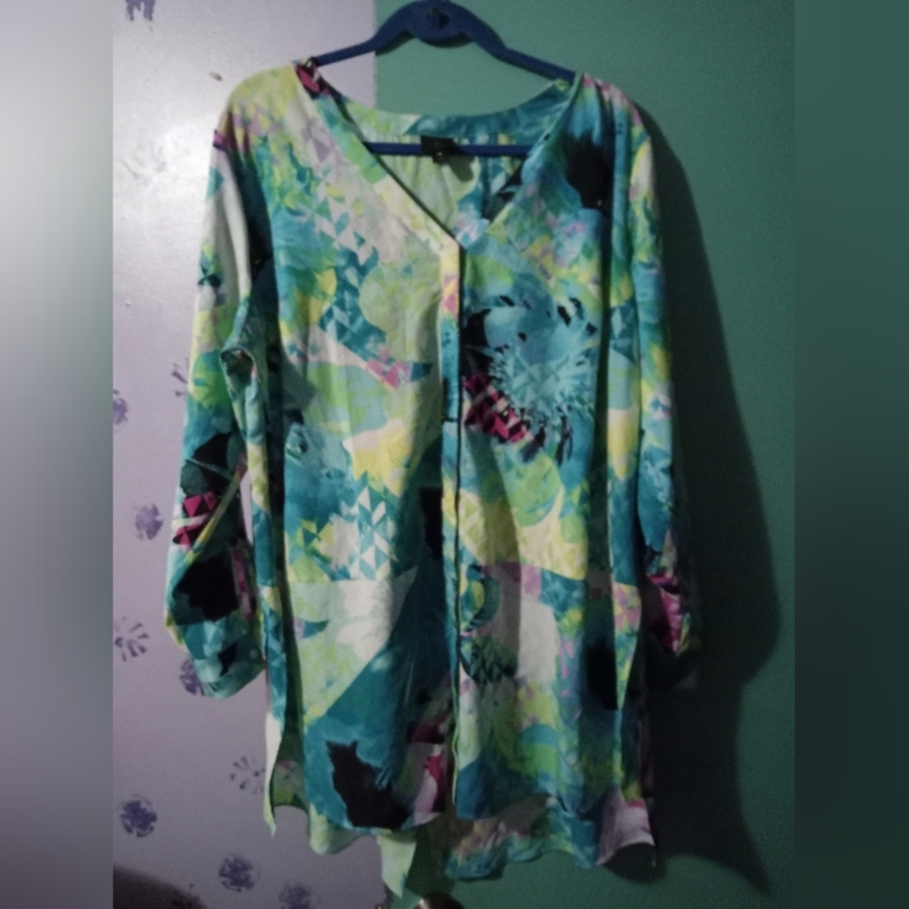 Worthington Multicolor Button Down Top